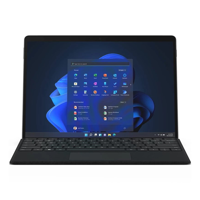 تبلت مایکروسافت مدل Surface Pro 8-i7 1185G7 ظرفیت 512 گیگابایت و 16 گیگابایت رم به همراه کیبورد Black Type Cover