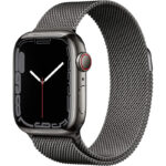 ساعت هوشمند اپل واچ سری 7 مدل 45mm Stainless Steel Case with Milanese Loop Steel Band