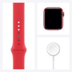 ساعت هوشمند اپل واچ سری 6 مدل 44mm Aluminum Case with  Sport silicone Band