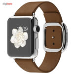 ساعت هوشمند اپل واچ مدل 38mm Stainless Steel Case with Brown Modern Buckle