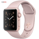 ساعت هوشمند اپل واچ سری 1 مدل 38mm Aluminum Case with Pink Sand Silicone Band 