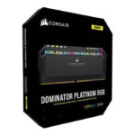 رم دسکتاپ DDR5 دو کاناله 6000 مگاهرتز CL30 کورسیر مدل Dominator Platinum RGB ظرفیت 64 گیگابایت