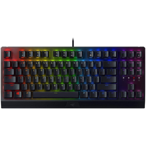 کیبورد مخصوص بازی ریزر مدل BlackWidow X Tenkeyless Green Switch