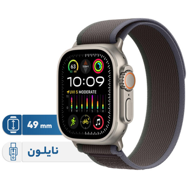 ساعت هوشمند اپل مدل Ultra 2 Titanium Case Trail Loop 49mm