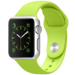 ساعت هوشمند اپل واچ مدل 38mm Aluminum Case With Green Sport Silicon Band