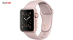 ساعت هوشمند اپل واچ سری 2 مدل 38mm Rose Gold Aluminum Case with Pink Sand Sport Silicon Band