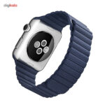 ساعت هوشمند اپل واچ مدل 42mm Stainless Steel Case with Midnight Blue Leather Loop