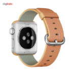 ساعت هوشمند اپل واچ مدل 38mm Aluminum Case With Gold/Red Woven Nylon Band