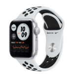 ساعت هوشمند اپل مدل 44mm Aluminum Cases with Nike Sport silicone Band دارای قابلیت های صفحه نمایش لمسی بند سیلیکون