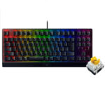 کیبورد ریزر مدل BLACKWIDOW V3 TENKEYLESS (YELLOW SWITCH)