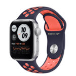 ساعت هوشمند اپل مدل 44mm Aluminum Cases with Nike Sport silicone Band دارای قابلیت های صفحه نمایش لمسی بند سیلیکون