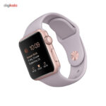 ساعت هوشمند اپل واچ مدل 38mm Rose Gold Aluminum Case with Lavender Sport Band