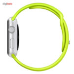 ساعت هوشمند اپل واچ مدل 38mm Aluminum Case With Green Sport Silicon Band