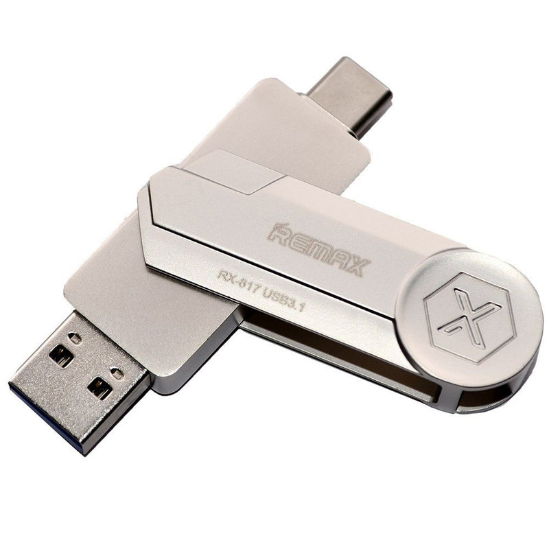 فلش مموری USB 3.1 به USB-C ریمکس مدل RX-817 ظرفیت 128 گیگابایت