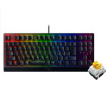 کیبورد ریزر مدل BLACKWIDOW V3 TENKEYLESS (YELLOW SWITCH)