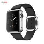 ساعت هوشمند اپل واچ مدل 38mm Stainless Steel Case with Black Modern Buckle