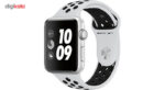 ساعت هوشمند اپل واچ سری 3 مدل42mm  Nike Plus  Silver Aluminum Case with Pure Platinum/Black Nike Sport Silicon Band