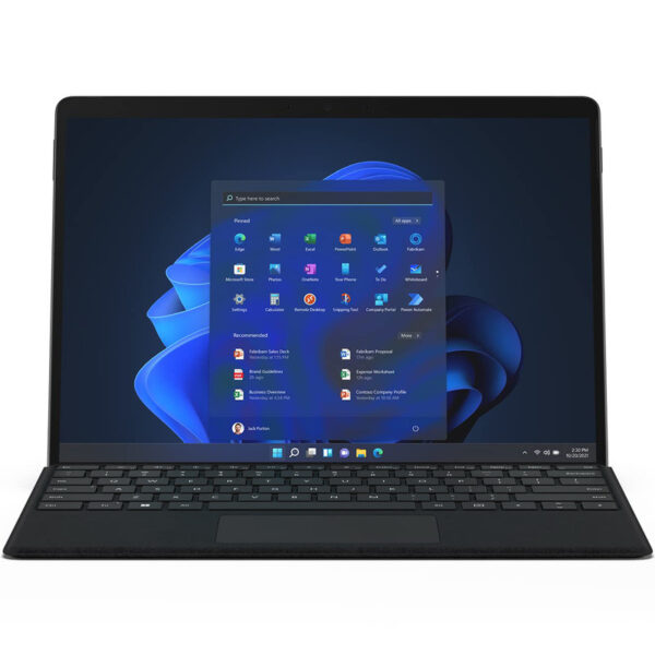 تبلت مایکروسافت مدل Surface Pro 8-i7 1185G7 ظرفیت 512 گیگابایت و 16 گیگابایت رم به همراه کیبورد Black Type Cover