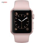 ساعت هوشمند اپل واچ سری 1 مدل 38mm Aluminum Case with Pink Sand Silicone Band 