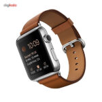 ساعت هوشمند اپل واچ مدل 42mm Stainless Steel Case with Saddle Brown Classic Buckle