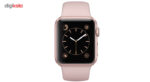 ساعت هوشمند اپل واچ سری 2 مدل 38mm Rose Gold Aluminum Case with Pink Sand Sport Silicon Band