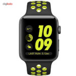 ساعت هوشمند اپل واچ سری 2 مدل Nike Plus 42mm with Black/Volt Silicone Band