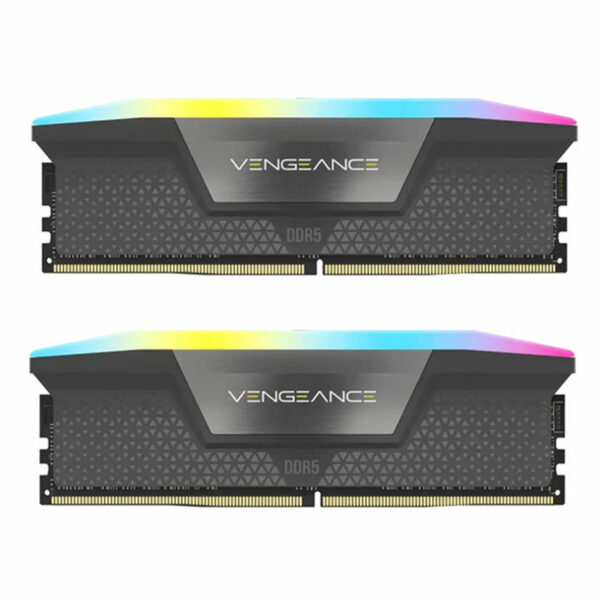 رم دسکتاپ DDR5 دو کاناله 6600 مگاهرتز CL32 کورسیر مدل VENGEANCE RGB ظرفیت 64 گیگابایت