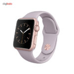 ساعت هوشمند اپل واچ مدل 38mm Rose Gold Aluminum Case with Lavender Sport Band