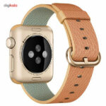 ساعت هوشمند اپل واچ اسپرت مدل 38mm Aluminum Case With Gold Woven Nylon Band