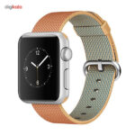 ساعت هوشمند اپل واچ مدل 38mm Aluminum Case With Gold/Red Woven Nylon Band