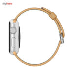 ساعت هوشمند اپل واچ مدل 38mm Aluminum Case With Gold/Red Woven Nylon Band