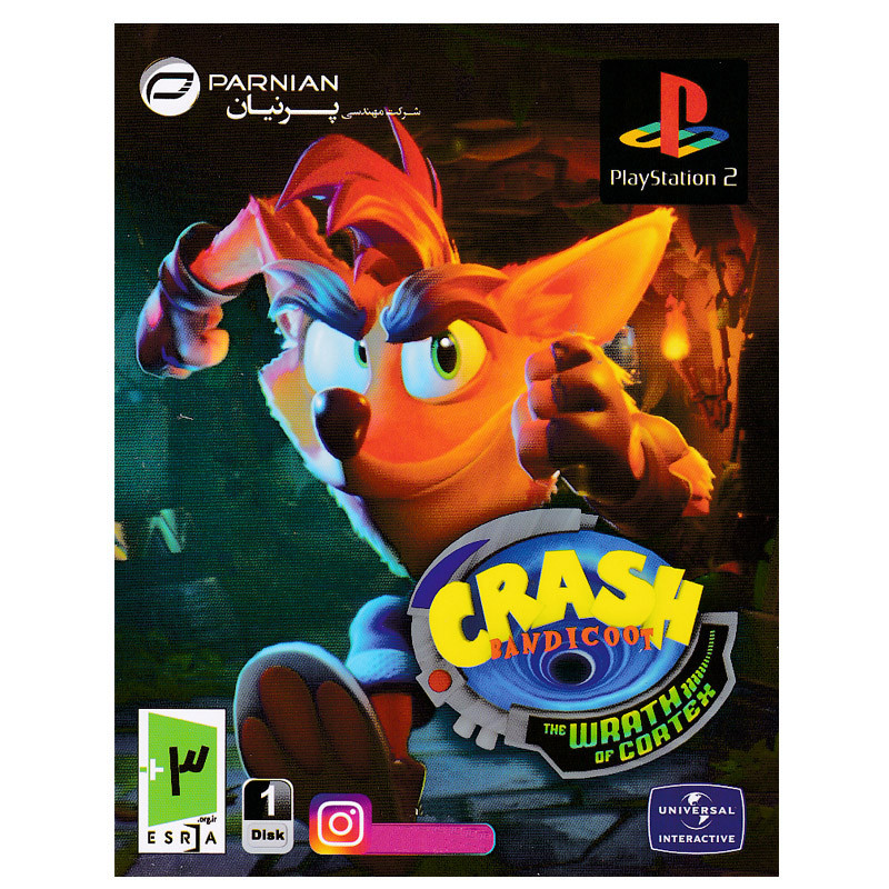 بازی Crash Bandicoot The Wrath of Cortex مخصوص PS2