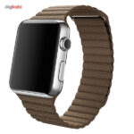 ساعت هوشمند اپل واچ مدل 42mm Steel Case With Light Brown Leather Loop Band