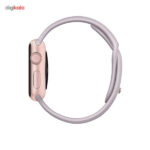 ساعت هوشمند اپل واچ مدل 38mm Rose Gold Aluminum Case with Lavender Sport Band