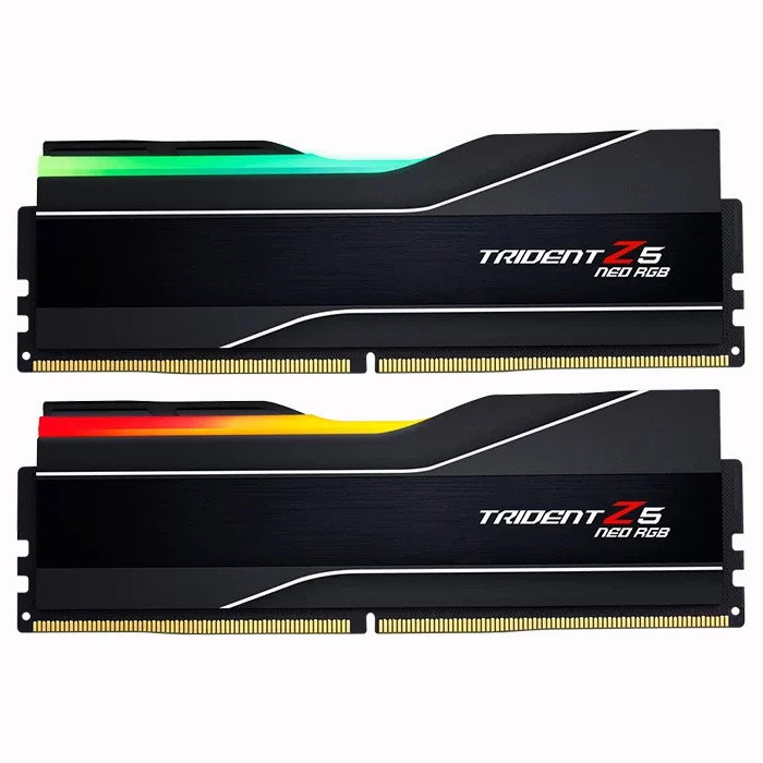 رم دسکتاپ DDR5 دوکاناله 6000 مگاهرتز CL30 جی اسکیل مدل TRIDENT Z5 NEO RGB ظرفیت 32 گیگابایت