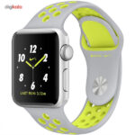 ساعت هوشمند اپل واچ سری 2 مدل Nike Plus 38mm with Silver Volt Silicone Band