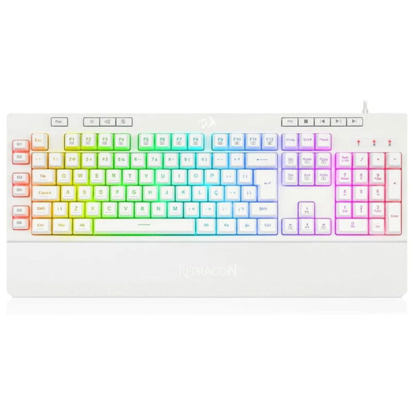 کیبورد گیمینگ ردراگون مدل Shiva K512، سوییچ ممبران، Full-Size، نورپردازی RGB