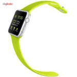 ساعت هوشمند اپل واچ مدل 38mm Aluminum Case With Green Sport Silicon Band