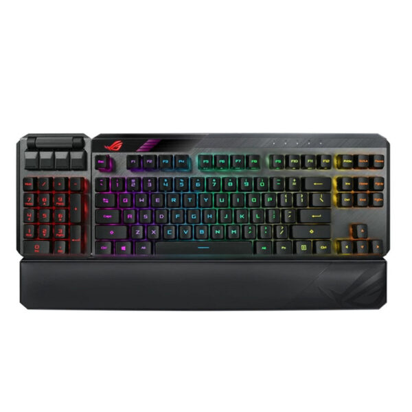 کیبورد بی سیم مخصوص بازی ایسوس مدل ROG Claymore II، مکانیکال سوییچ قرمز، Full Size، نورپردازی  Aura RGB