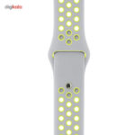 ساعت هوشمند اپل واچ سری 2 مدل Nike Plus 38mm with Silver Volt Silicone Band