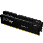 رم دسکتاپ DDR5 دو کاناله 5200 مگاهرتز CL40 کینگستون مدل Fury Beast Non ECC DIMM ظرفیت 32 گیگابایت