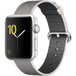 ساعت هوشمند اپل واچ سری 2 مدل 42mm Silver Aluminum Case with Pearl Woven Nylon Band