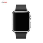 ساعت هوشمند اپل واچ مدل 38mm Stainless Steel Case with Black Modern Buckle