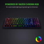 کیبورد مخصوص بازی ریزر مدل Blackwidow V3 TenKeyless Green Switches