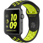 ساعت هوشمند اپل واچ سری 2 مدل Nike Plus 42mm with Black/Volt Silicone Band