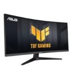 مانیتور خمیده گیمینگ ایسوس مدل TUF Gaming VG34VQ3B سایز 34 اینچ، رزولوشن QHD-2K، پنل VA، نرخ بروزرسانی تصویر 180 هرتز، نسبت تصویر 21:09-Ultra Wide ، دو پورت HDMI و دو پورت DisplayPort