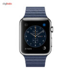 ساعت هوشمند اپل واچ مدل 42mm Stainless Steel Case with Midnight Blue Leather Loop