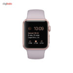 ساعت هوشمند اپل واچ مدل 38mm Rose Gold Aluminum Case with Lavender Sport Band