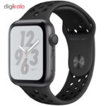 ساعت هوشمند اپل واچ 4 مدل  44mm Aluminum Case with Nike Sport Nylon Band