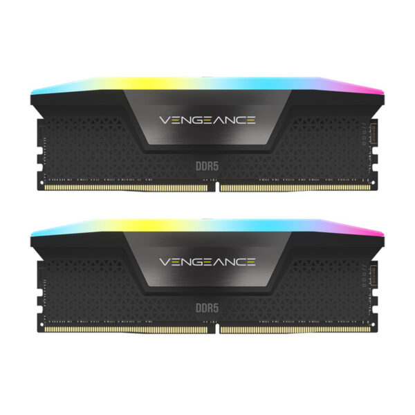 رم دسکتاپ DDR5 دو کاناله 5600 مگاهرتز CL40 کورسیر مدل VENGEANCE RGB ظرفیت 32 گیگابایت